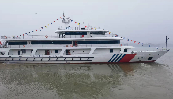 長江干線最先進海事應急指揮船交付，常熟國瑞配套全船套電氣設備